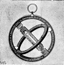Traveler's sundial, constructed at Paris, by Butterfield, probably in the last quarter of the 18th century
