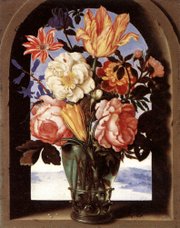 Composed Bouquet of Spring Flowers, by Ambrosius Bosschaert, c. 1620 (Louvre Museum)