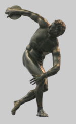 Roman bronze reduction of Myron's Discobolos, 2nd century AD.