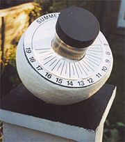 Benoy Sun Clock showing 6:00pm - 18.00 hours